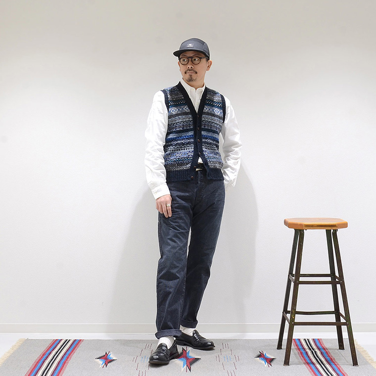 JAMIESON'S (ジャミーソンズ) AOFI VEE NECK WAISTCOAT - 748A_15 V