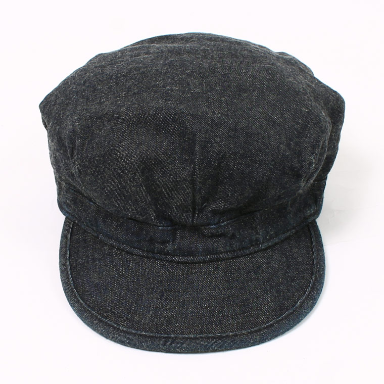 RRL Ralph Lauren (ダブル アールエル ラルフローレン)  DENIM MILTRY CAP HAT 2X1 DENIM - BLUE