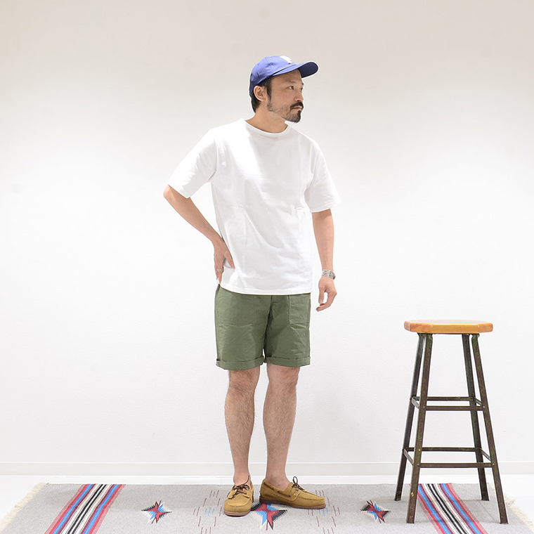 FELCO (フェルコ) S/S BOATNECK TEE AMERICAN VINTAGE JERSEY - WHITE