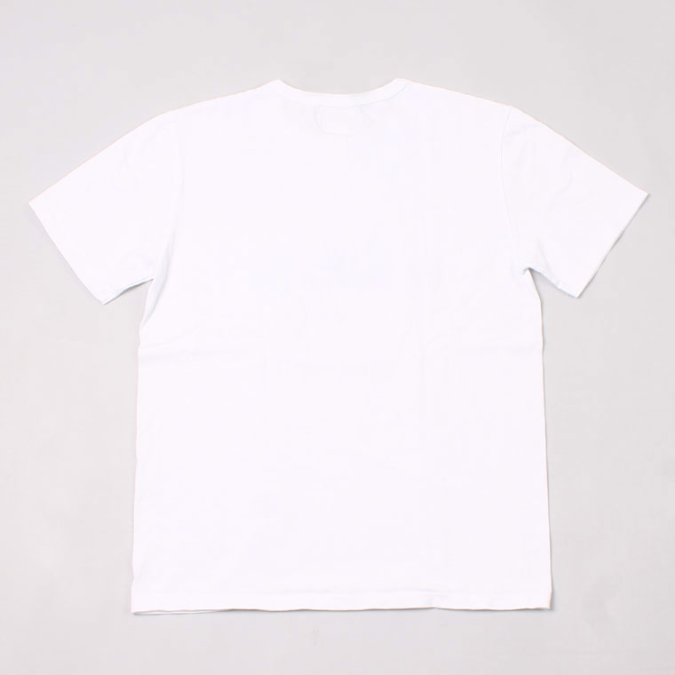 FELCO (フェルコ) MADE IN USA S/S CREW POCKET T W/PRINT EAST VILLAGE - WHITE