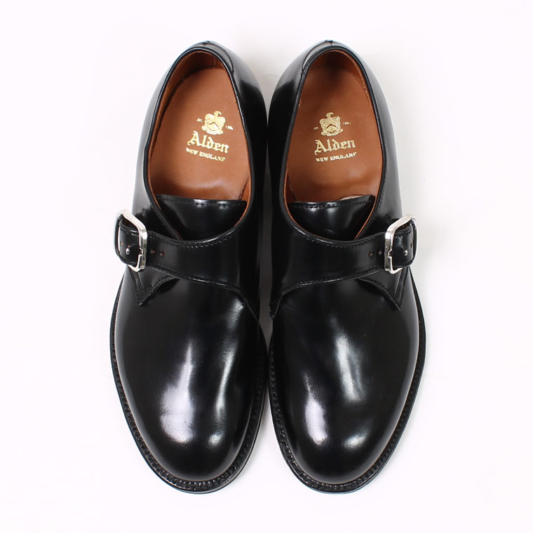 ALDEN (オールデン) 1879 MODIFIED LAST MONK STRAP CORDOVAN - BLACK 通販