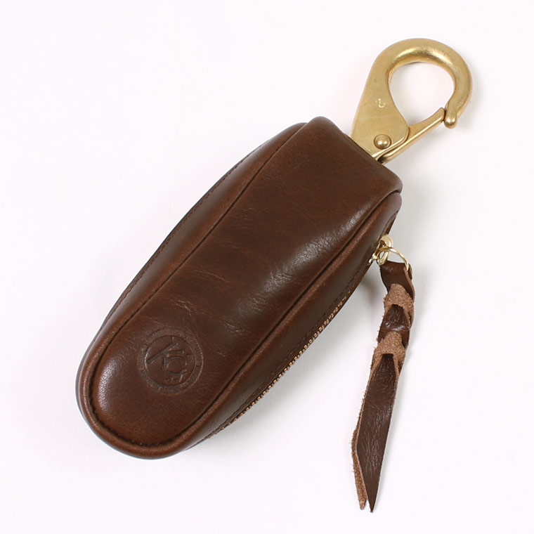 KC'S LEATHER CRAFT (ケイシイズレザークラフト)  KEYCASE CLUSTER  OIL BACCHETTA - CHOCOLATE
