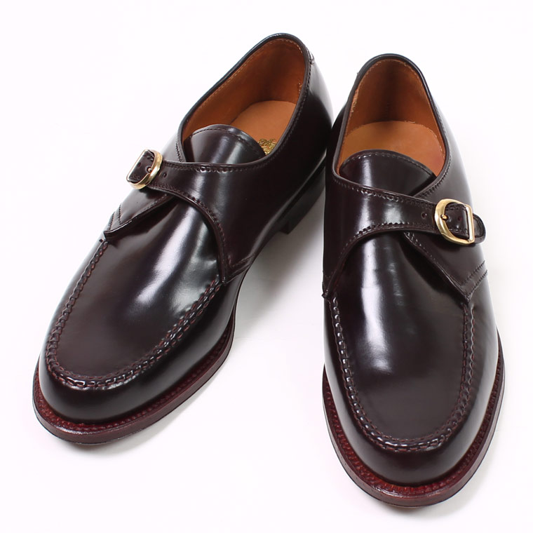 ALDEN (オールデン) N8406 VAN LAST HANDSEWN MONK STRAP CORDOVAN - #8 BURGUNDY