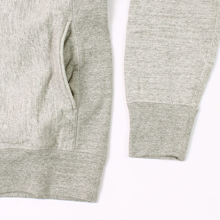 FELCO (フェルコ)  DOUBLE V GUSSET 16oz NEW HEAVY WEIGHT TERRY INVERSE WEAVE SWEAT CREW NECK - TWISTED GREY