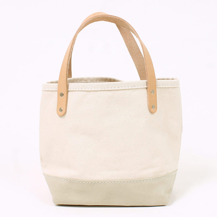 HERITAGE LEATHER (ヘリテイジレザー)  VINTAGE PATCH MINI TOTE - NATURAL_SAND SUEDE H