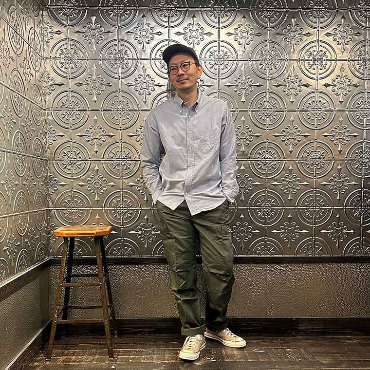 WORKERS (ワーカーズ)  MODIFIED BD SHIRT SUPIMA OX - BLUE
