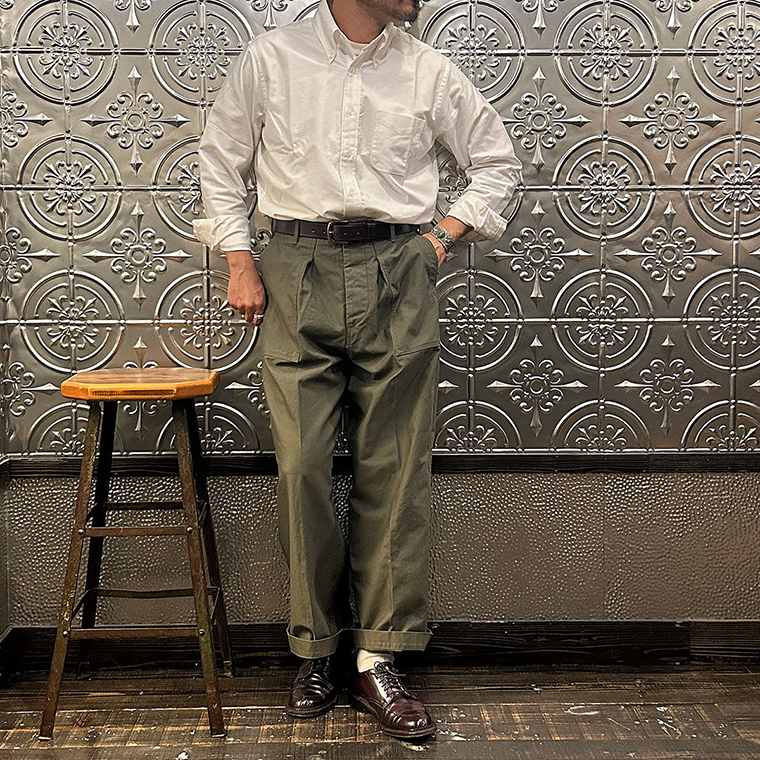 WORKERS (ワーカーズ)  MODIFIED BD SHIRT SUPIMA OX - WHITE