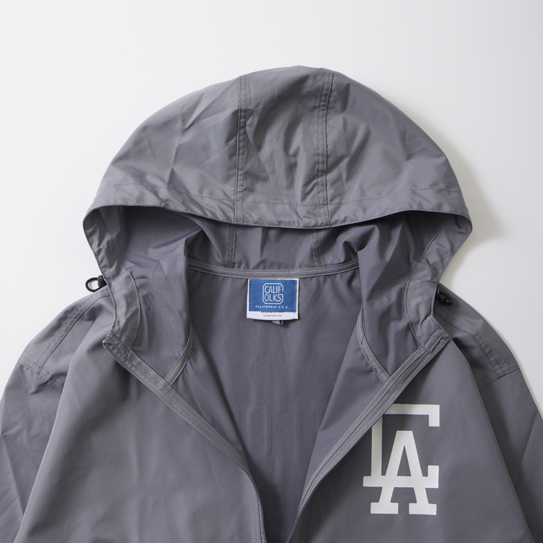 CALIFOLKS (カリフォークス)  CHAMPION PACKABLE ANORACK CALIFORNIA - CHARCOAL GREY
