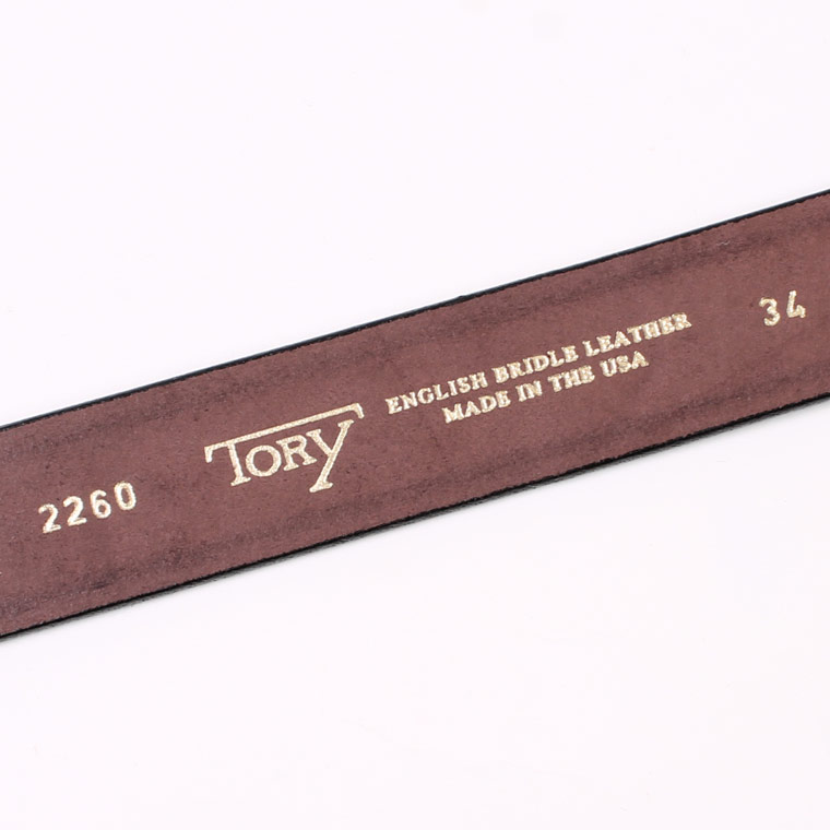 TORY LEATHER (トリーレザー)  1.25 INCH HOOF PICK BELT - HAVANA_BRASS