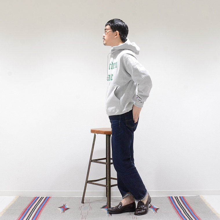 CALIFOLKS (カリフォークス)  CHAMPION REVERSE WEAVE HOODED PULLOVER SWEAT - GARDEN STATE_OXFORD