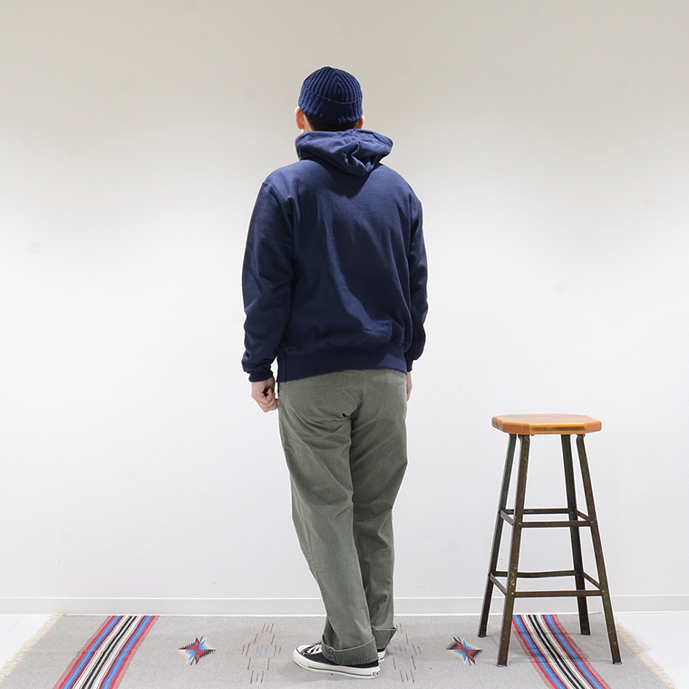 CALIFOLKS (カリフォークス)  CHAMPION REVERSE WEAVE HOODED PULLOVER SWEAT - OCEAN STATE_NAVY