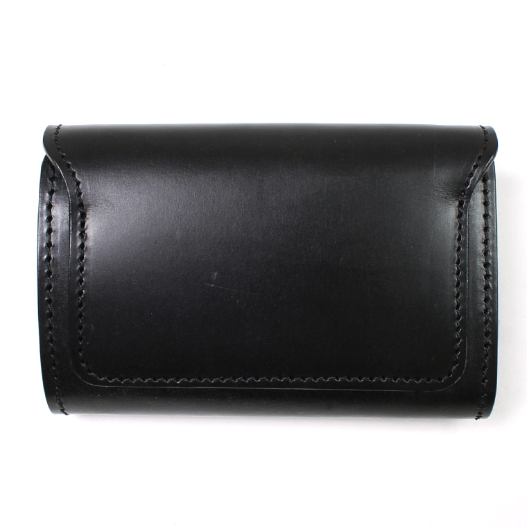 KC'S LEATHER CRAFT (ケイシイズレザークラフト)  TRIFOLD BILLFORD WALLET BRIDLE LEATHER - BLACK