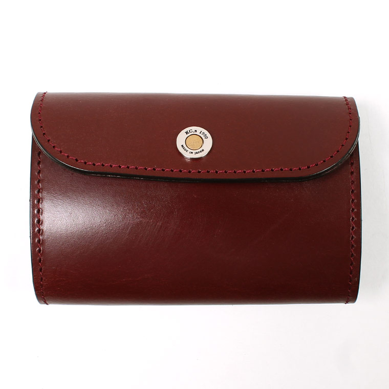 KC'S LEATHER CRAFT (ケイシイズレザークラフト)  TRIFOLD BILLFORD WALLET BRIDLE LEATHER - WINE