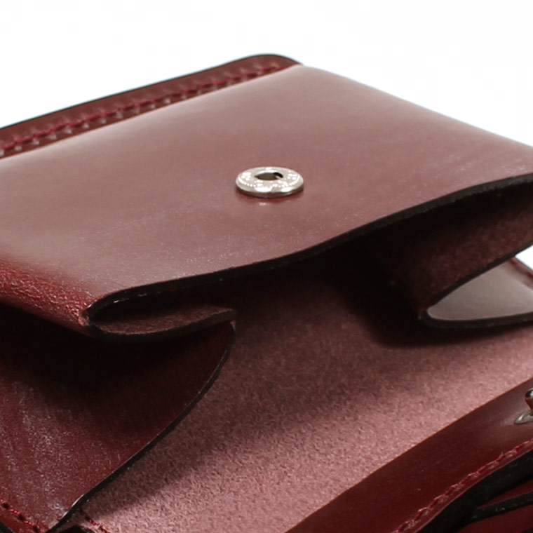 KC'S LEATHER CRAFT (ケイシイズレザークラフト)  TRIFOLD BILLFORD WALLET BRIDLE LEATHER - WINE