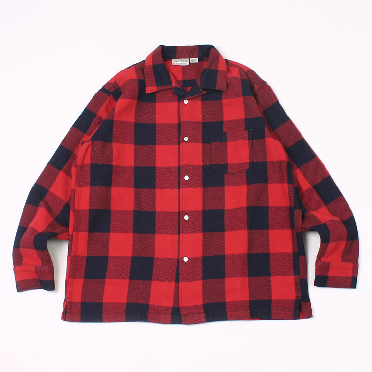 WORKERS (ワーカーズ) FLANNEL OPEN COLLAR SHIRT BUFFALO CHECK