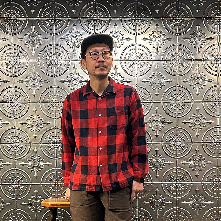 WORKERS (ワーカーズ) FLANNEL OPEN COLLAR SHIRT BUFFALO CHECK