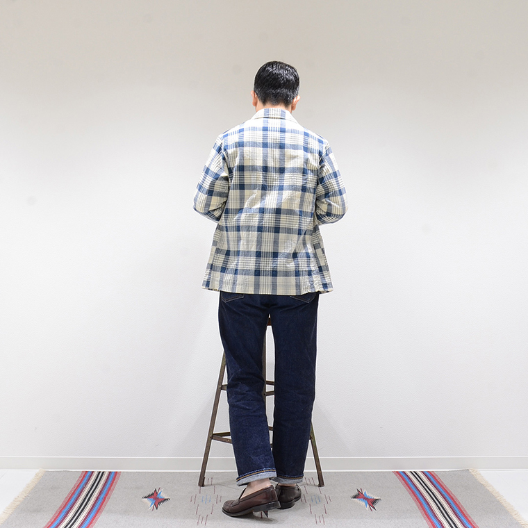 WORKERS (ワーカーズ)  RELAX JACKET - BLUE MADRAS
