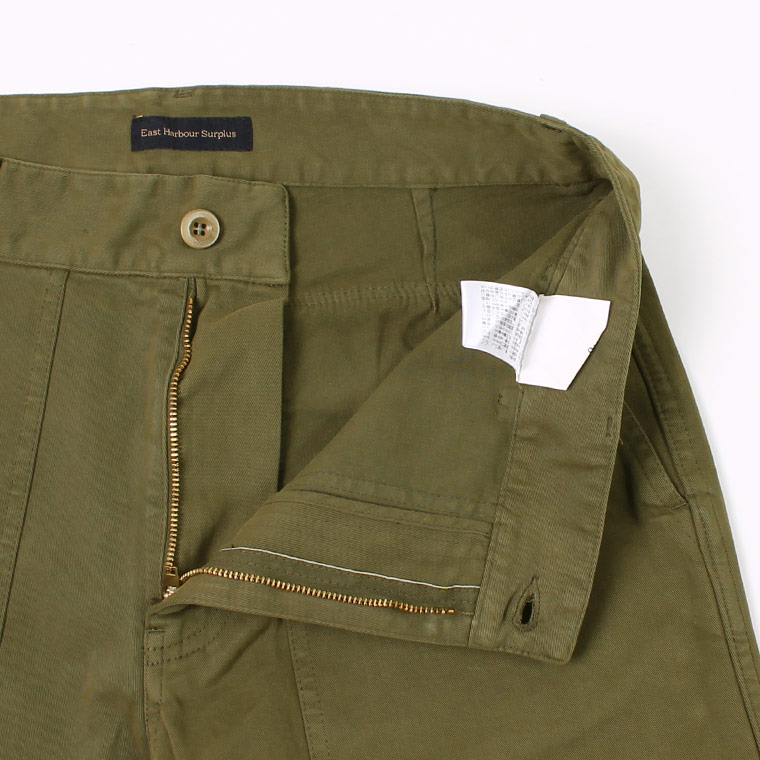 East Harbour Surplus (イーストハーバーサープラス) TRUNK WASHED FATIGUE PANT - GREEN