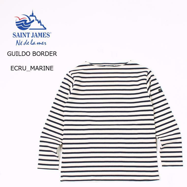 SAINT JAMES (セントジェームス) GUILDO BORDER - ECRU_MARINE ギルド