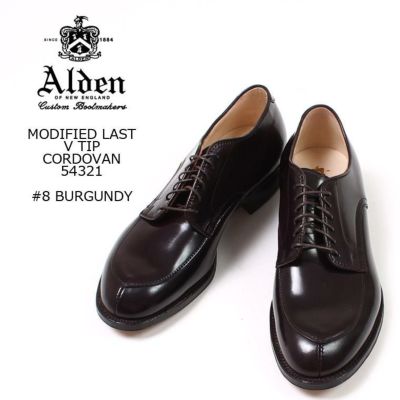 ALDEN (オールデン) 54321 #8 BURGUNDY CORDOVAN MODIFIED LAST V TIP 