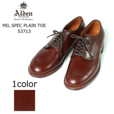 最新発見 Alden◇Military Plain OX/ミリタリーラスト/プレーントゥ