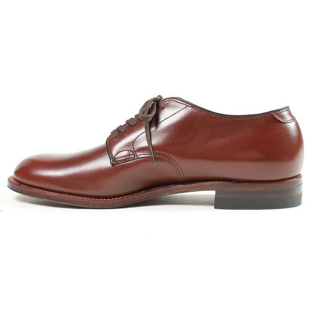 プレーントゥ カーフレザー ブラウン 革靴 ALDEN (オールデン) MIL SPEC PLAIN TOE 53713