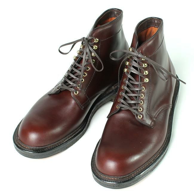 プレーントゥブーツ クロムエクセル 革靴 ALDEN (オールデン) PLAIN TOE BOOT-CHROMEXCEL 86068H  Explorer別注モデル