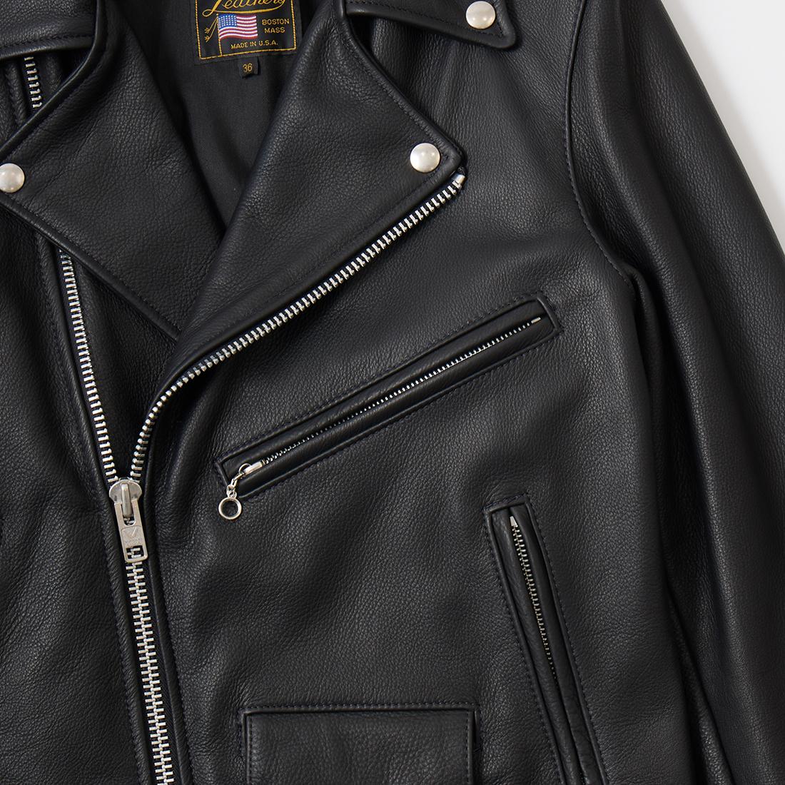 VANSON (バンソン) C2-SLIM FITTED SOFT COW LEATHER ダブル レザー 