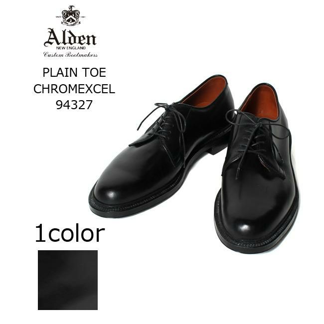 ALDEN アメリカ製 94328 のぞましい クロムエクセル 8 1/2 プレーントゥ