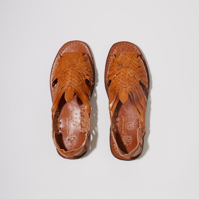 ワラチサンダル　ダークブラウン HUARACHE (ワラチ) PACHUCO CLASICO レザーサンダル メキシカン