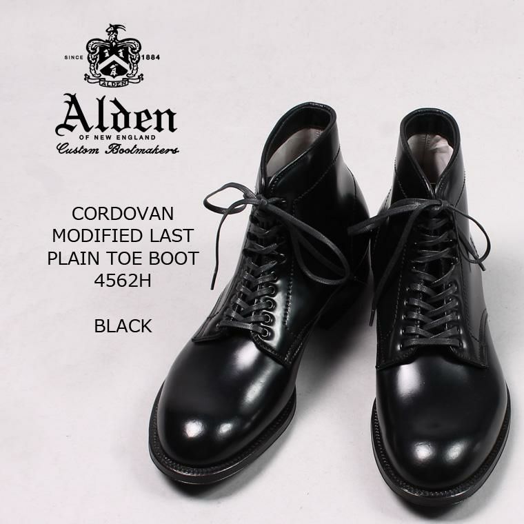 ALDEN (オールデン) CORDOVAN MODIFIED LAST PLAIN TOE BOOT 4562H  