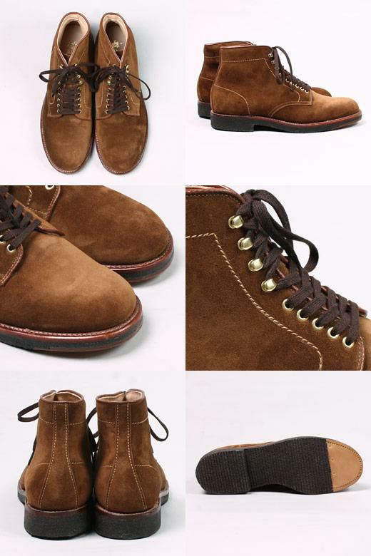 ALDEN (オールデン) SUEDE MILITARY LAST PLAIN TOE BOOT 46054H