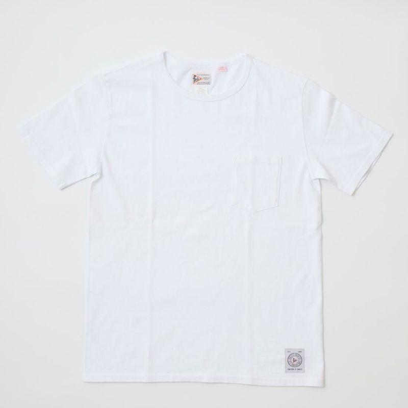 フェルコのアメリカ製ポケットＴシャツ、カラーはホワイト