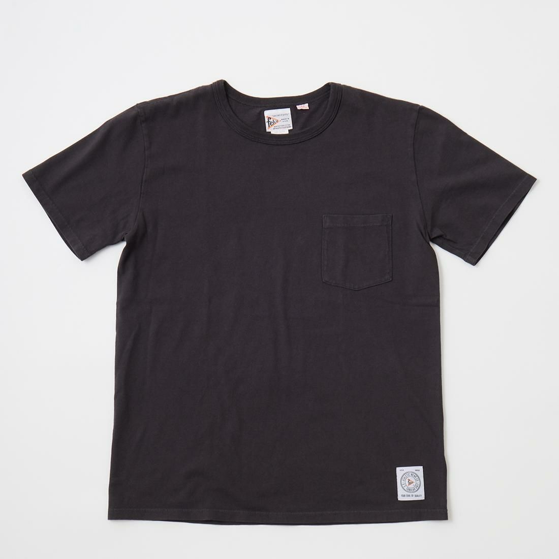 フェルコのアメリカ製ポケットＴシャツ、カラーはブラック