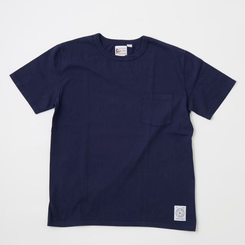 フェルコのアメリカ製ポケットＴシャツ、カラーはネイビー