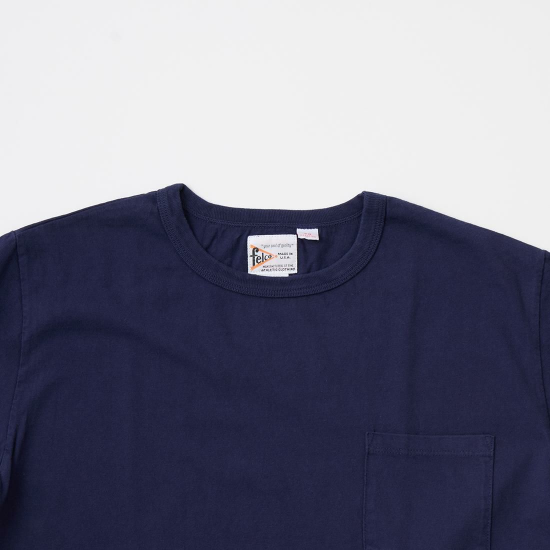 フェルコのアメリカ製ポケットＴシャツ、カラーはネイビー