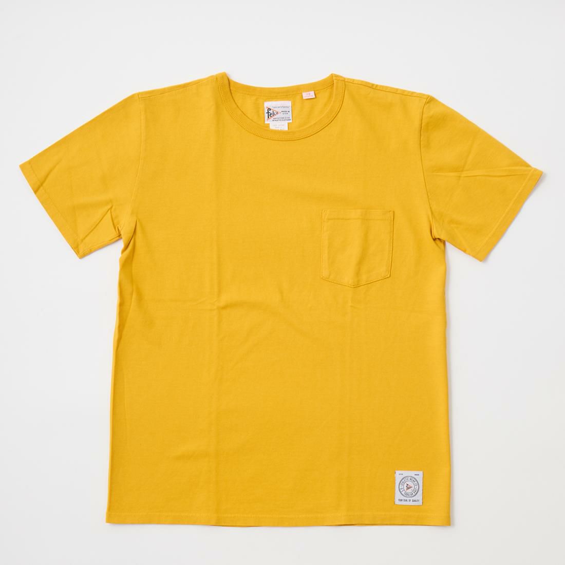 フェルコのアメリカ製ポケットＴシャツ、カラーはマスタード