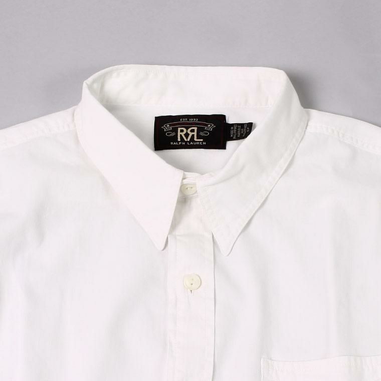 RRL(ﾀﾞﾌﾞﾙｱｰﾙｴﾙ)で定番モデルとなっている長袖ワークシャツ、レイルマンの襟