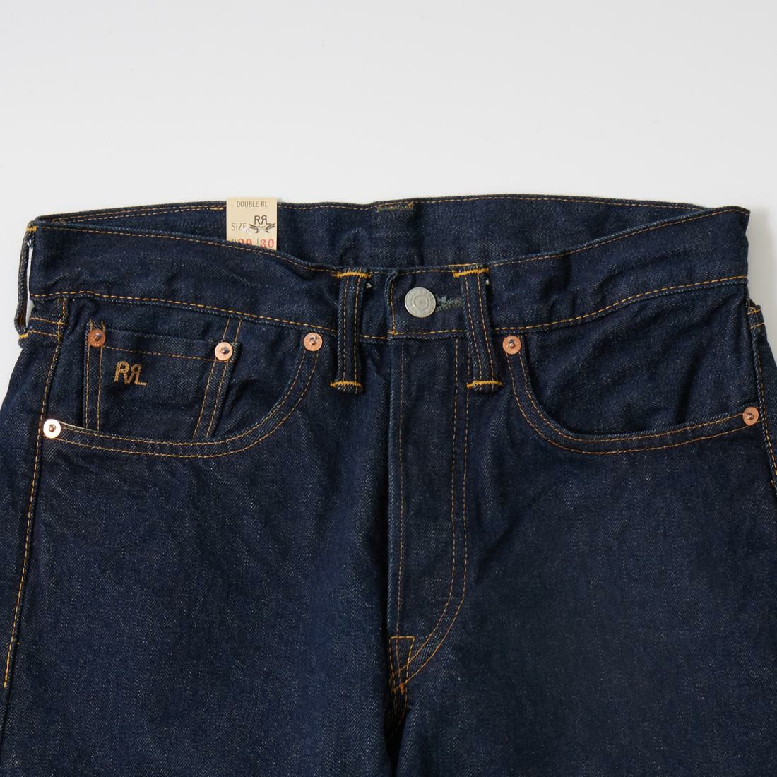 RRL(ﾀﾞﾌﾞﾙｱｰﾙｴﾙ)で定番モデルとなっているストレートレッグデニムパンツ