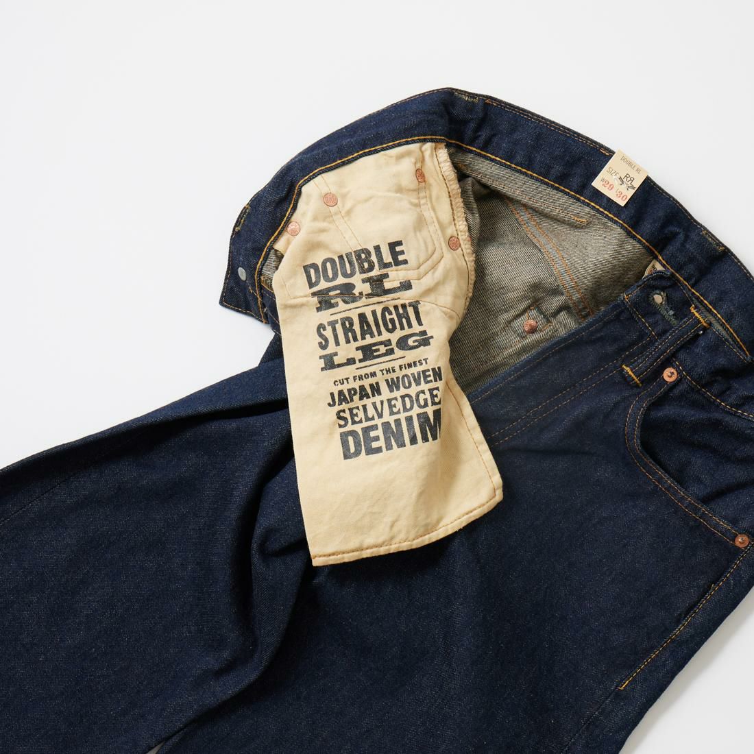 RRL(ﾀﾞﾌﾞﾙｱｰﾙｴﾙ)で定番モデルとなっているセルビッジデニムパンツ