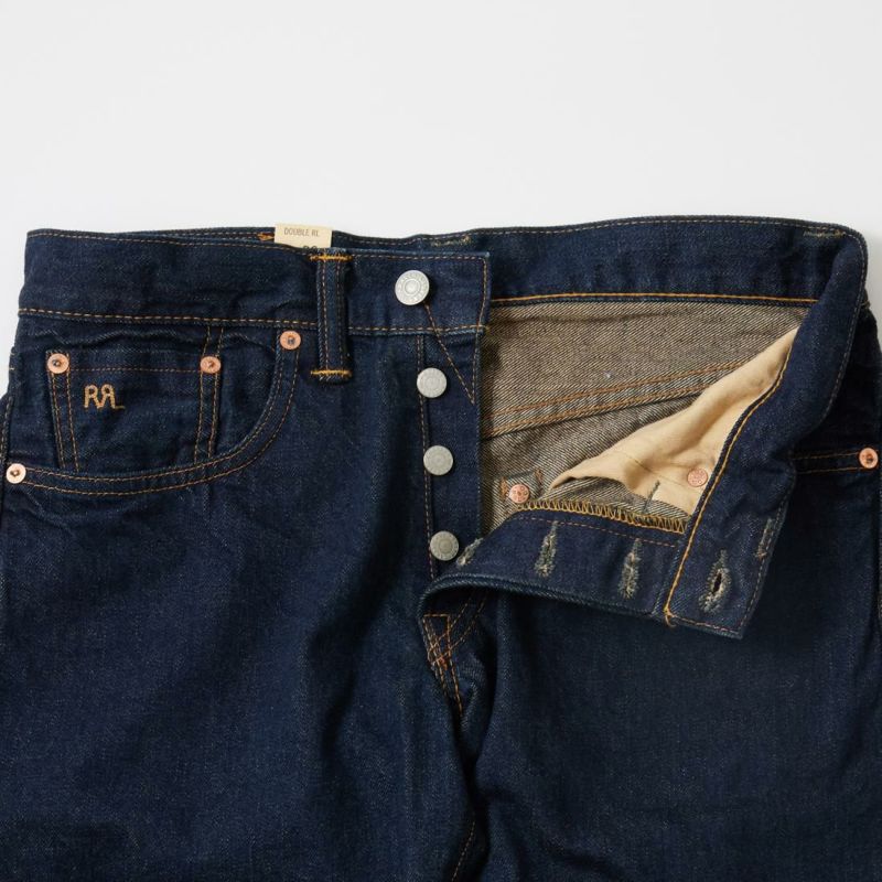 RRL(ﾀﾞﾌﾞﾙｱｰﾙｴﾙ)で定番モデルとなっているデニムパンツのボタンフライ