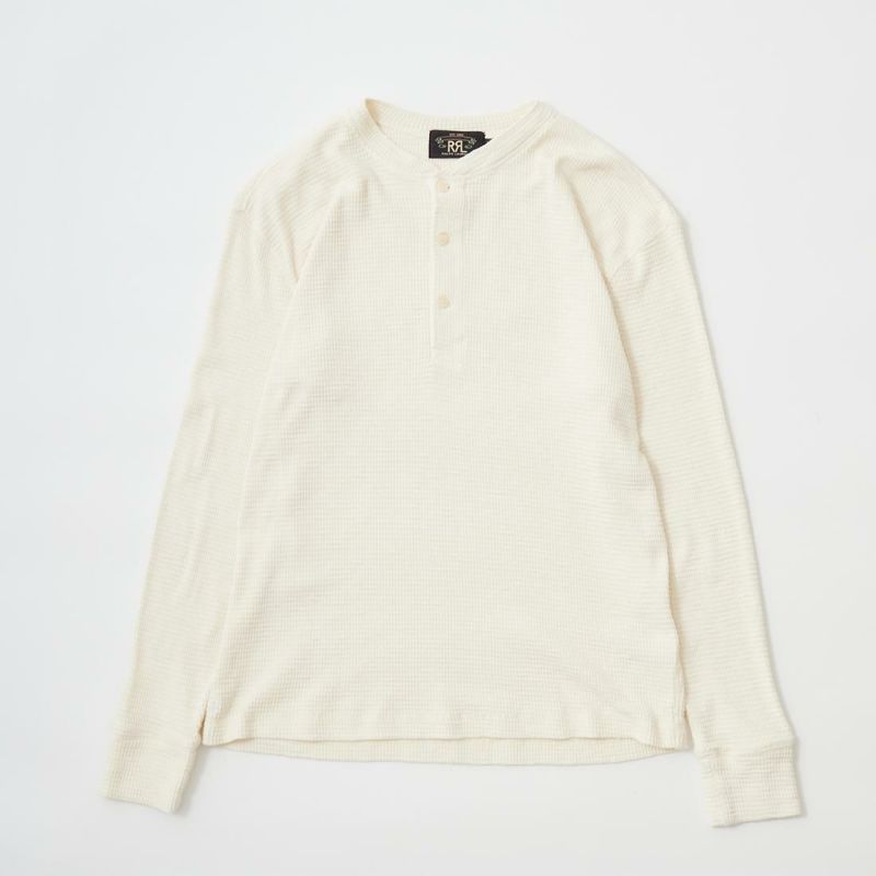 RRL(ﾀﾞﾌﾞﾙｱｰﾙｴﾙ)のワッフル素材を使用したヘンリーネックのカットソー