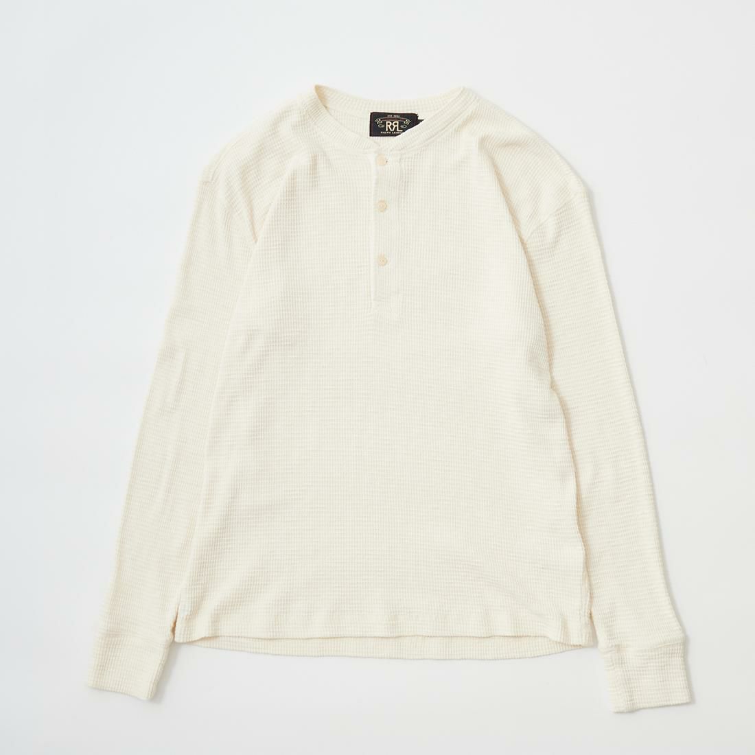 RRL(ﾀﾞﾌﾞﾙｱｰﾙｴﾙ)のワッフル素材を使用したヘンリーネックのカットソー