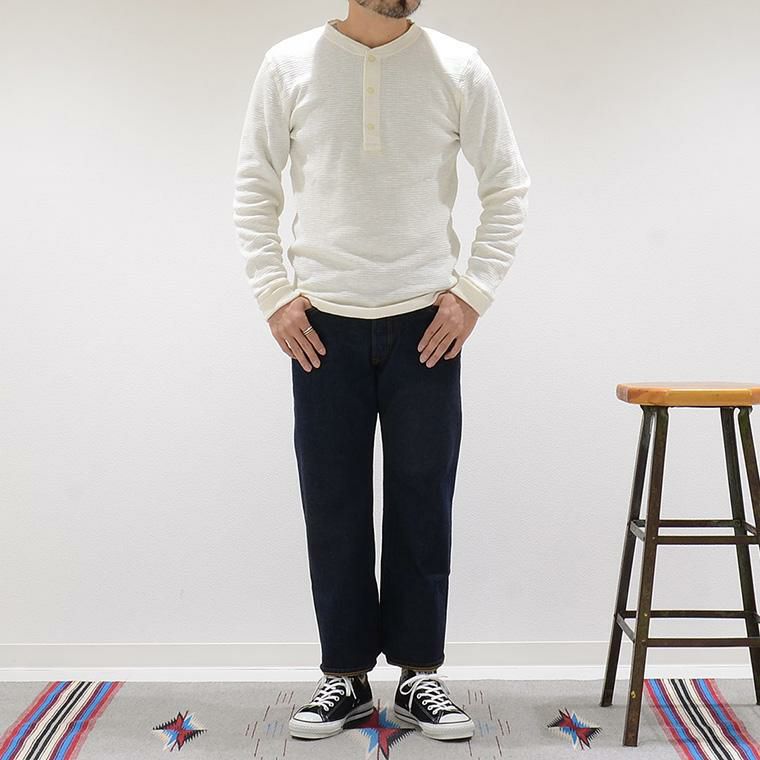 RRL Textured Crewneck - Paper White