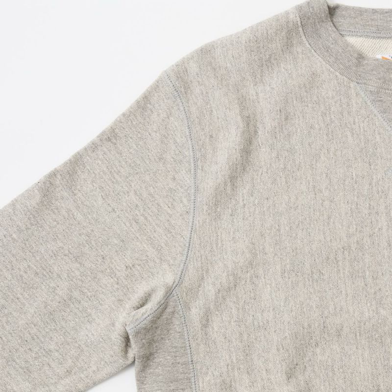 FELCO (フェルコ) L/S INVERSE WEAVE V GUSSET SWEAT 12oz LT
