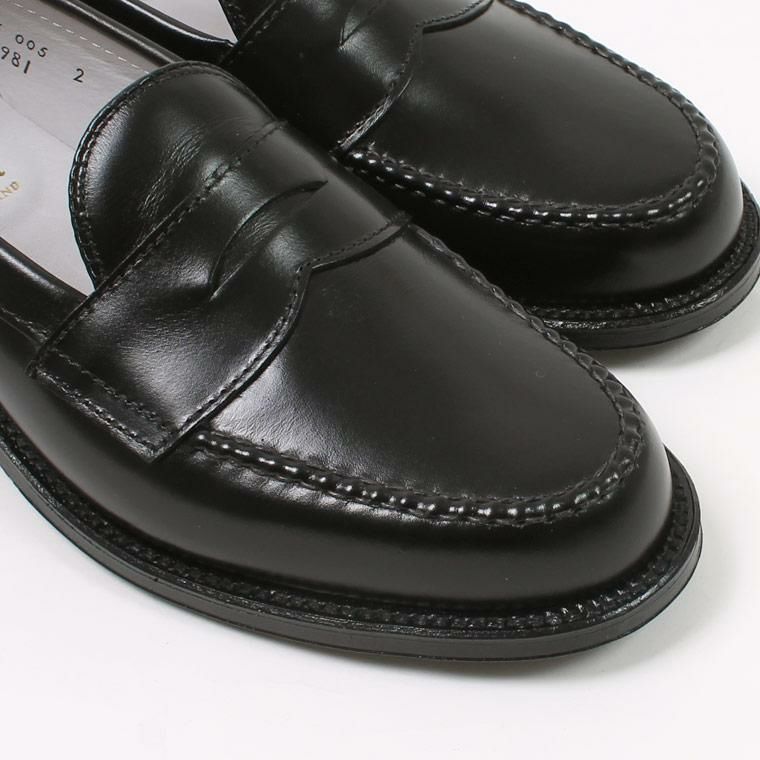 ALDEN (オールデン) CALF PENNY LOAFER WIDTH:D - BLACK 981 