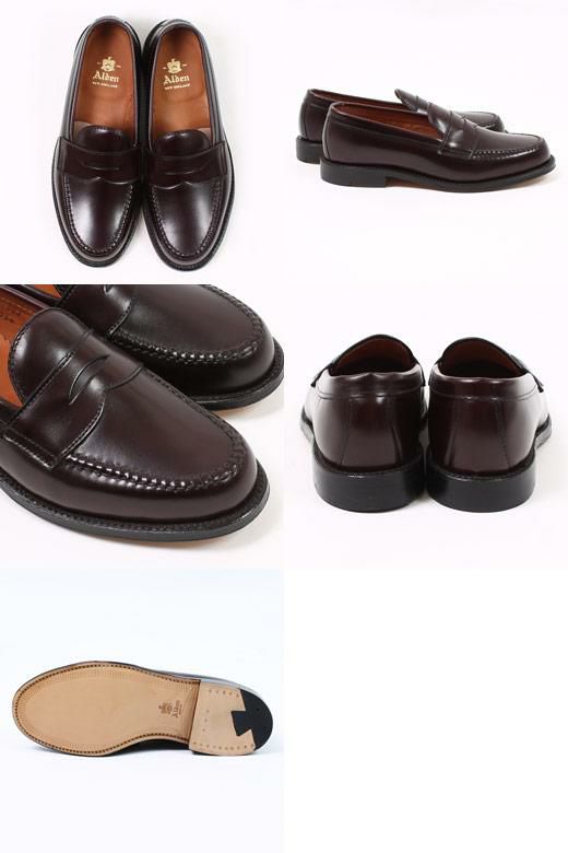 ALDEN (オールデン) CALF PENNY LOAFER WIDTH:D - BURGUNDY 984 ペニーローファー 通販