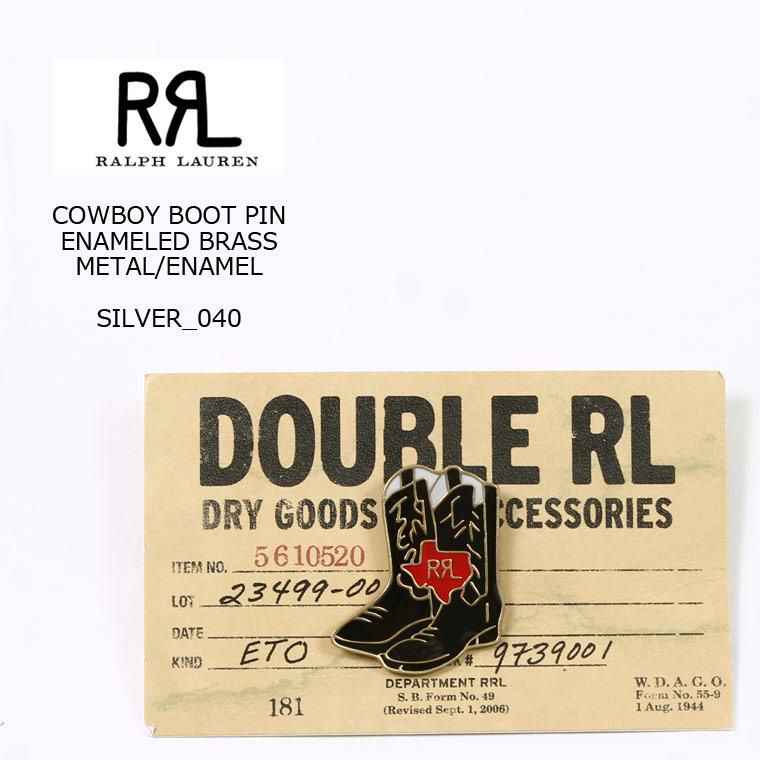 RRL(ﾀﾞﾌﾞﾙｱｰﾙｴﾙ)で定番モデルとなっているピンバッチ  RRL(ﾀﾞﾌﾞﾙｱｰﾙｴﾙ)の小物グッズ、ヴィンテージ感のあるピンバッチ