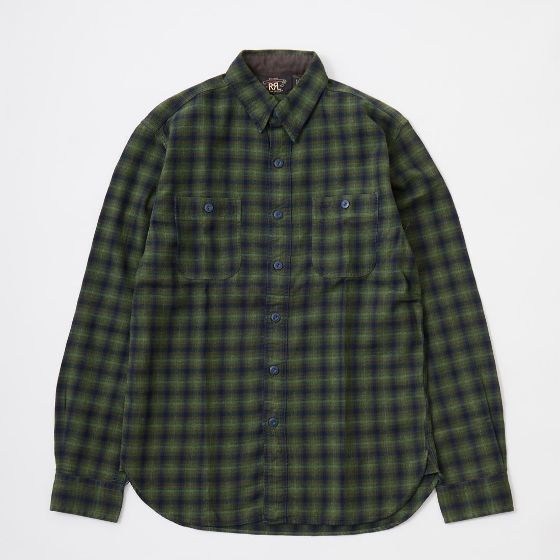 RRL(ﾀﾞﾌﾞﾙｱｰﾙｴﾙ)のチェック柄の長袖ワークシャツ