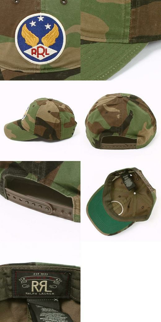 RRL(ﾀﾞﾌﾞﾙｱｰﾙｴﾙ)で定番モデルとなっているカモ柄のトラッカーキャップ
